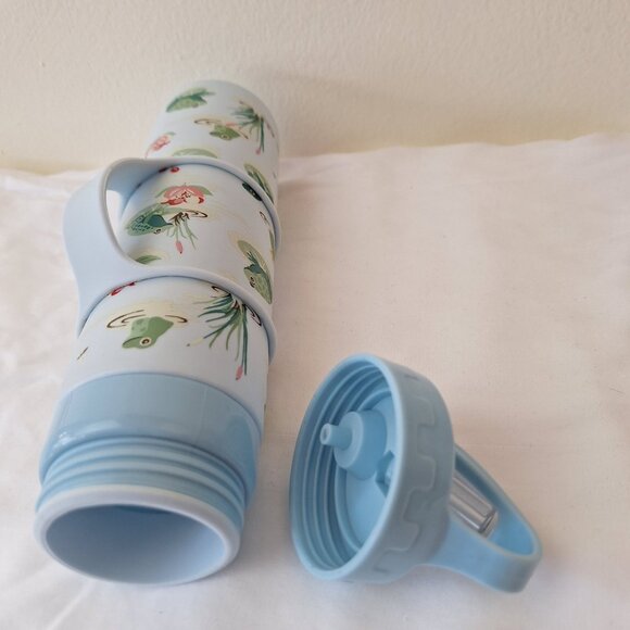 Cath Kidston blue frog themed water bottle - Picture 13 of 14